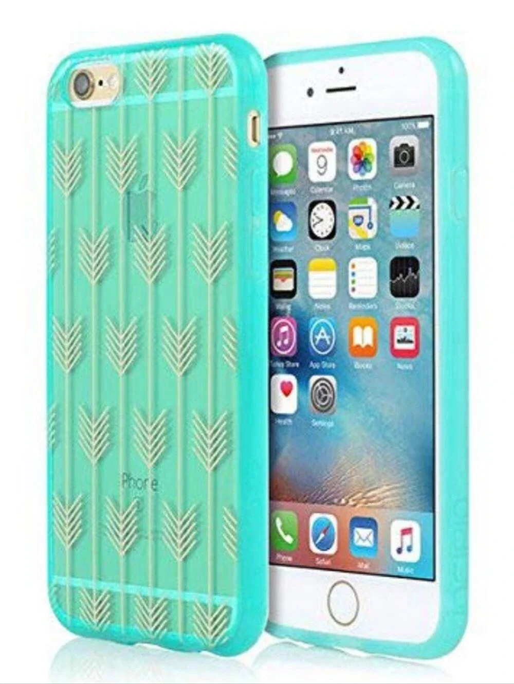 Incipio Design Series Case for Apple iPhone 6/6s Plus - Teal / Gold Arrows